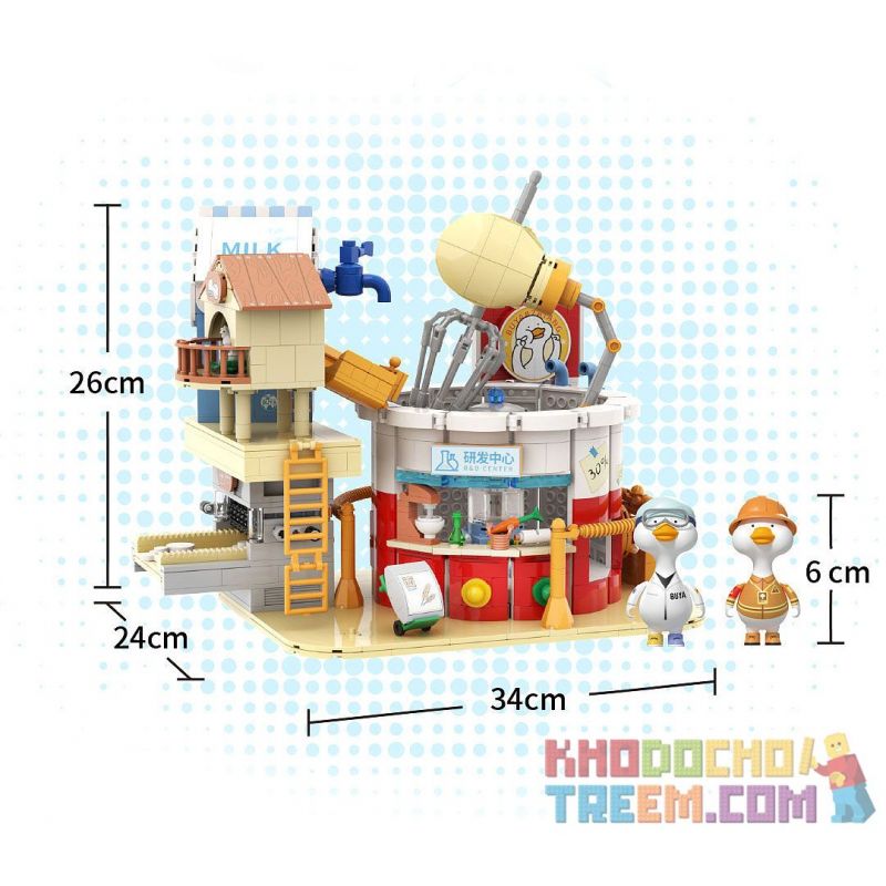 CHEESE JELLY BEANS 846491 non  THÀNH PHỐ THỰC PHẨM BUYA NHÀ MÁY TRỘN bộ đồ chơi xếp lắp ráp ghép mô hình 1395 khối