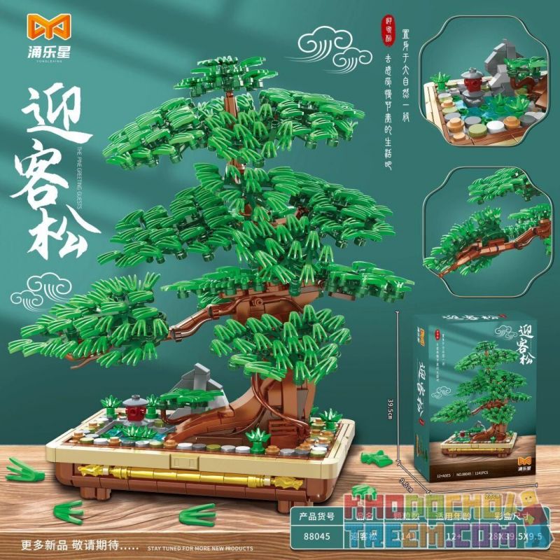 YONGLEXING 88045 non  BÀI HÁT CHÀO MỪNG bộ đồ chơi xếp lắp ráp ghép mô hình Creator THE PINE GREETING GUESTS Sáng Tạo 1141 khối