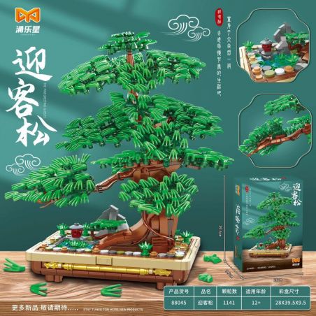 YONGLEXING 88045 non  BÀI HÁT CHÀO MỪNG bộ đồ chơi xếp lắp ráp ghép mô hình Creator THE PINE GREETING GUESTS Sáng Tạo 1141 khối