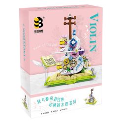 UNITED IMAGINE 1922B non  GIẤC MƠ VIOLON bộ đồ chơi xếp lắp ráp ghép mô hình VIOLIN BOOK 410 khối