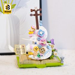 UNITED IMAGINE 1922B non  GIẤC MƠ VIOLON bộ đồ chơi xếp lắp ráp ghép mô hình VIOLIN BOOK 410 khối