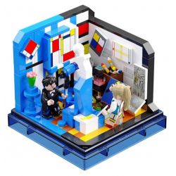 AREA-X AX0091 0091 non  NGHỆ SĨ VĨ ĐẠI THUẬT KẾT CẤU bộ đồ chơi xếp lắp ráp ghép mô hình INSPIRATION FROM ART CONSTITUT