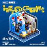 AREA-X AX0091 0091 non  NGHỆ SĨ VĨ ĐẠI THUẬT KẾT CẤU bộ đồ chơi xếp lắp ráp ghép mô hình INSPIRATION FROM ART CONSTITUT