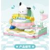 TOP TOY TC2306 2306 non  GIƯỜNG BẬP BÊNH CHO BÉ GIA ĐÌNH SANRIO MÔ HÌNH CHÓ PACHA bộ đồ chơi xếp lắp ráp ghép mô hình POCHACCO