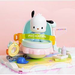 TOP TOY TC2306 2306 non  GIƯỜNG BẬP BÊNH CHO BÉ GIA ĐÌNH SANRIO MÔ HÌNH CHÓ PACHA bộ đồ chơi xếp lắp ráp ghép mô hình POCHACCO
