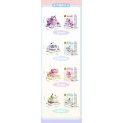 TOP TOY TC2306 2306 non  GIƯỜNG BẬP BÊNH CHO BÉ GIA ĐÌNH SANRIO MÔ HÌNH CHÓ PACHA bộ đồ chơi xếp lắp ráp ghép mô hình POCHACCO