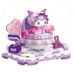 TOP TOY TC2304 2304 non  ROCKER DỄ THƯƠNG SỮA GIA ĐÌNH SANRIO NGƯỜI MẪU COOLOMI bộ đồ chơi xếp lắp ráp ghép mô hình KUROMI