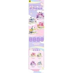 TOP TOY TC2304 2304 non  ROCKER DỄ THƯƠNG SỮA GIA ĐÌNH SANRIO NGƯỜI MẪU COOLOMI bộ đồ chơi xếp lắp ráp ghép mô hình KUROMI