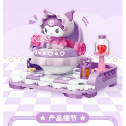 TOP TOY TC2304 2304 non  ROCKER DỄ THƯƠNG SỮA GIA ĐÌNH SANRIO NGƯỜI MẪU COOLOMI bộ đồ chơi xếp lắp ráp ghép mô hình KUROMI