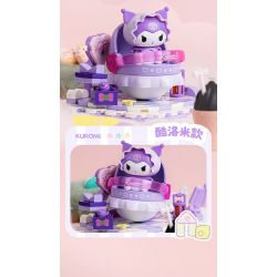 TOP TOY TC2304 2304 non  ROCKER DỄ THƯƠNG SỮA GIA ĐÌNH SANRIO NGƯỜI MẪU COOLOMI bộ đồ chơi xếp lắp ráp ghép mô hình KUROMI