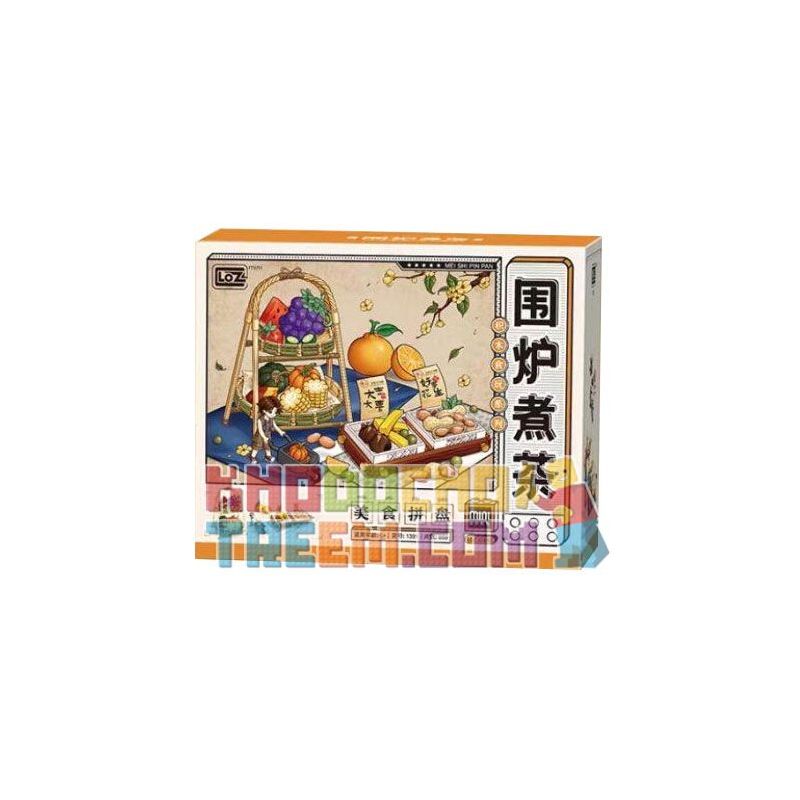 LOZ 1391 non  TRÀ BÊN LỬA ĐĨA DÀNH CHO NGƯỜI SÀNH ĂN bộ đồ chơi xếp lắp ráp ghép mô hình 859 khối