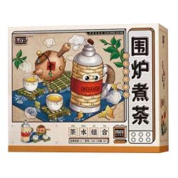 LOZ 1389 non  NẤU TRÀ BÊN BẾP LỬA KẾT HỢP VÀ NƯỚC bộ đồ chơi xếp lắp ráp ghép mô hình 997 khối