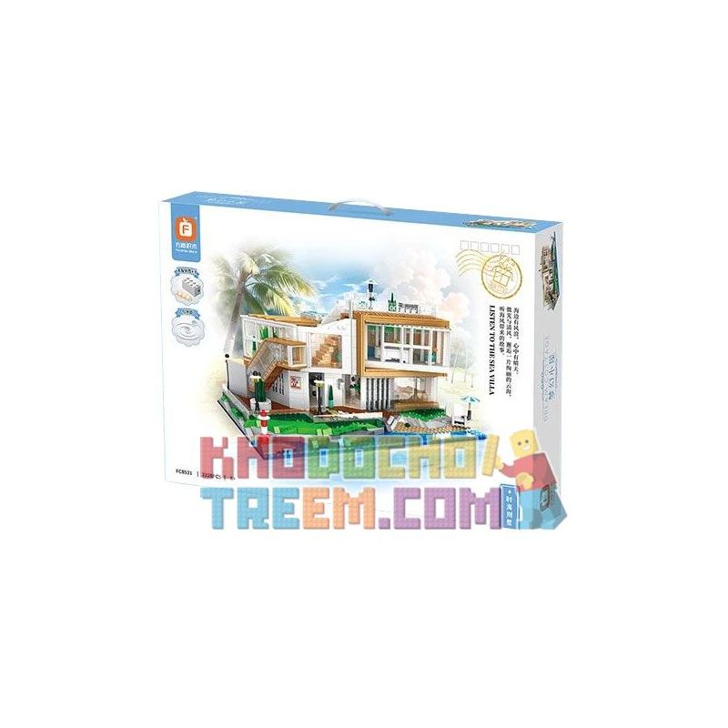 FORANGE FC8531 8531 non  CĂN NHÀ MƠ ƯỚC BIỆT THỰ LINGHAI bộ đồ chơi xếp lắp ráp ghép mô hình Girl DREAM COTTAGE Con Gái 2228 khối