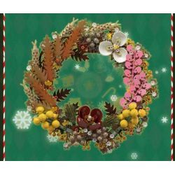 MouldKing 10074 Mould King 10074 non  VÒNG HOA KHÔ GIÁNG SINH bộ đồ chơi xếp lắp ráp ghép mô hình Creator CHRISTMAS DRIED FLOWER WREATH Sáng Tạo 1038 khối