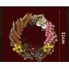 MouldKing 10074 Mould King 10074 non  VÒNG HOA KHÔ GIÁNG SINH bộ đồ chơi xếp lắp ráp ghép mô hình Creator CHRISTMAS DRIED FLOWER WREATH Sáng Tạo 1038 khối