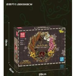 MouldKing 10074 Mould King 10074 non  VÒNG HOA KHÔ GIÁNG SINH bộ đồ chơi xếp lắp ráp ghép mô hình Creator CHRISTMAS DRIED FLOWER WREATH Sáng Tạo 1038 khối