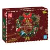 MouldKing 10073 Mould King 10073 non  VÒNG HOA BẠCH ĐÀN GIÁNG SINH bộ đồ chơi xếp lắp ráp ghép mô hình Creator CHRISTMAS EUCALYPTUS WREATH Sáng Tạo 1002 khối