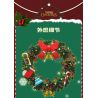 MouldKing 10073 Mould King 10073 non  VÒNG HOA BẠCH ĐÀN GIÁNG SINH bộ đồ chơi xếp lắp ráp ghép mô hình Creator CHRISTMAS EUCALYPTUS WREATH Sáng Tạo 1002 khối