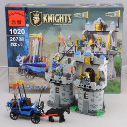 QMAN ENLIGHTEN KEEPPLEY 1020 non  PHÒNG THỦ LÂU ĐÀI NHÀ VUA bộ đồ chơi xếp lắp ráp ghép mô hình Medieval Castle CASTLE KNIGHTS Chiến Tranh Trung Cổ 267 khối