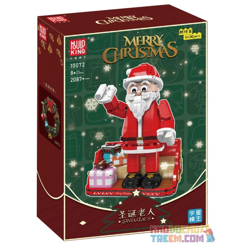 MouldKing 10072 Mould King 10072 non  ÔNG GIÀ NOEN bộ đồ chơi xếp lắp ráp ghép mô hình Creator SANTA CLAUS Sáng Tạo 2087 khối