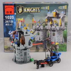 QMAN ENLIGHTEN KEEPPLEY 1020 non  PHÒNG THỦ LÂU ĐÀI NHÀ VUA bộ đồ chơi xếp lắp ráp ghép mô hình Medieval Castle CASTLE KNIGHTS Chiến Tranh Trung Cổ 267 khối