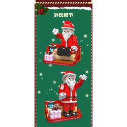 MouldKing 10072 Mould King 10072 non  ÔNG GIÀ NOEN bộ đồ chơi xếp lắp ráp ghép mô hình Creator SANTA CLAUS Sáng Tạo 2087 khối