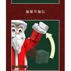 MouldKing 10072 Mould King 10072 non  ÔNG GIÀ NOEN bộ đồ chơi xếp lắp ráp ghép mô hình Creator SANTA CLAUS Sáng Tạo 2087 khối