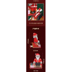 MouldKing 10072 Mould King 10072 non  ÔNG GIÀ NOEN bộ đồ chơi xếp lắp ráp ghép mô hình Creator SANTA CLAUS Sáng Tạo 2087 khối
