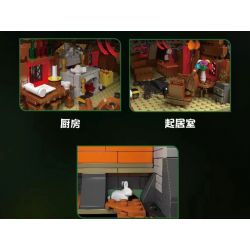 MouldKing 16053 Mould King 16053 non  CABIN TRONG RỪNG bộ đồ chơi xếp lắp ráp ghép mô hình Creator CABIN THE WOODS Sáng Tạo 3398 khối