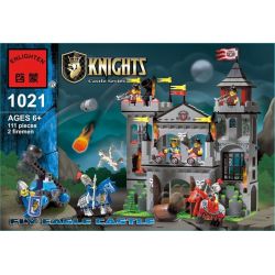 QMAN ENLIGHTEN KEEPPLEY 1021 non  TẤN CÔNG LÂU ĐÀI ĐẠI BÀNG bộ đồ chơi xếp lắp ráp ghép mô hình Medieval Castle CASTLE KNIGHTS Chiến Tranh Trung Cổ 568 khối