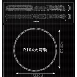 MouldKing 12025 Mould King 12025 non  ĐẦU MÁY HƠI NƯỚC ORIENT EXPRESS FRENCH RAILWAYS SNCF231 bộ đồ chơi xếp lắp ráp ghép mô hình City ORIENT EXPRESS-FRENCH RAILWAYS SNCF 231 STEAM LOCOMOTIVE Thành Phố 3898 khối