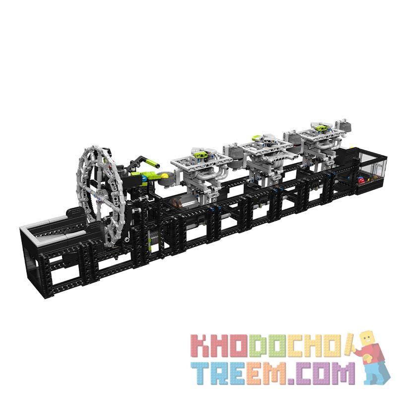 MouldKing 26011 Mould King 26011 REBRICKABLE MOC-103725 103725 MOC103725 non  NHÀ MÁY SẢN XUẤT DÂY CHUYỀN LẮP RÁP GBC BÀN XOAY GẦU bộ đồ chơi xếp lắp ráp ghép mô hình  BUCKETS BIG WHEEL Kỹ Thuật Công Nghệ Cao Mô Hình Phương Tiện 2026 khối