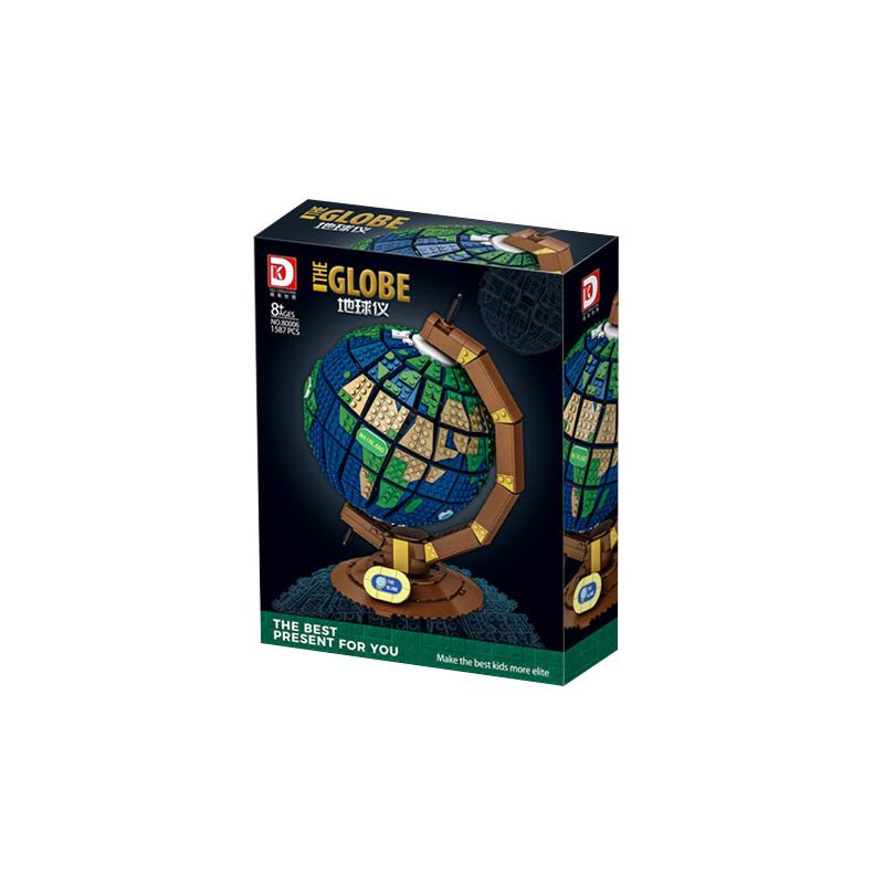 DK 80006 non  KHỐI CẦU bộ đồ chơi xếp lắp ráp ghép mô hình Creator THE GLOBE Sáng Tạo 1587 khối