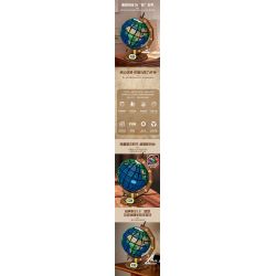 DK 80006 non  KHỐI CẦU bộ đồ chơi xếp lắp ráp ghép mô hình Creator THE GLOBE Sáng Tạo 1587 khối