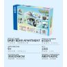 ZHEGAO 613011 non  CHUNG CƯ BẢO HÙNG LAI bộ đồ chơi xếp lắp ráp ghép mô hình BABY BEAR APARTMENT 1165 khối