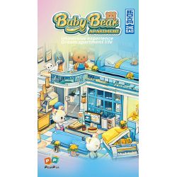 ZHEGAO 613011 non  CHUNG CƯ BẢO HÙNG LAI bộ đồ chơi xếp lắp ráp ghép mô hình BABY BEAR APARTMENT 1165 khối