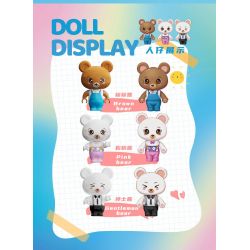 ZHEGAO 613011 non  CHUNG CƯ BẢO HÙNG LAI bộ đồ chơi xếp lắp ráp ghép mô hình BABY BEAR APARTMENT 1165 khối