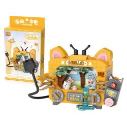 LOZ 8822 non  THIẾT BỊ GIA DỤNG DỄ THƯƠNG TV CỔ ĐIỂN bộ đồ chơi xếp lắp ráp ghép mô hình CUTE APPLIANCE 360 khối