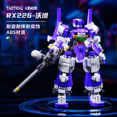 QIZHILE 90061 non  RX226 WOTAN bộ đồ chơi xếp lắp ráp ghép mô hình TACTICAL ARMOR