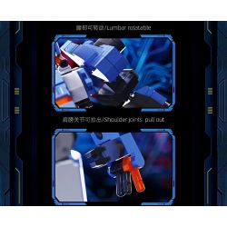 QIZHILE 90060 non  TR223PT SAO BĂNG XANH bộ đồ chơi xếp lắp ráp ghép mô hình TACTICAL ARMOR