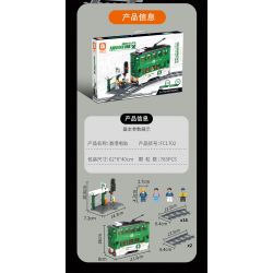 FORANGE FC1701 1701 non  HÀNH TRÌNH QUỸ ĐẠO TÀU ĐIỆN NGẦM bộ đồ chơi xếp lắp ráp ghép mô hình City ORBITAL ADVENTURE Thành Phố 830 khối