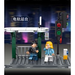 FORANGE FC1701 1701 non  HÀNH TRÌNH QUỸ ĐẠO TÀU ĐIỆN NGẦM bộ đồ chơi xếp lắp ráp ghép mô hình City ORBITAL ADVENTURE Thành Phố 830 khối