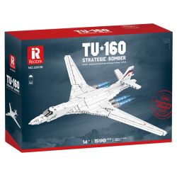 REOBRIX 33036 non  MÁY BAY NÉM BOM TU-160 bộ đồ chơi xếp lắp ráp ghép mô hình Creator TU-160 STRATEGIC BOMBER Sáng Tạo 1598 khối