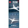 REOBRIX 33036 non  MÁY BAY NÉM BOM TU-160 bộ đồ chơi xếp lắp ráp ghép mô hình Creator TU-160 STRATEGIC BOMBER Sáng Tạo 1598 khối