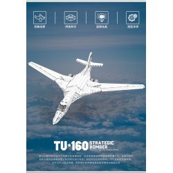 REOBRIX 33036 non  MÁY BAY NÉM BOM TU-160 bộ đồ chơi xếp lắp ráp ghép mô hình Creator TU-160 STRATEGIC BOMBER Sáng Tạo 1598 khối