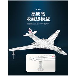 REOBRIX 33036 non  MÁY BAY NÉM BOM TU-160 bộ đồ chơi xếp lắp ráp ghép mô hình Creator TU-160 STRATEGIC BOMBER Sáng Tạo 1598 khối
