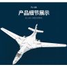 REOBRIX 33036 non  MÁY BAY NÉM BOM TU-160 bộ đồ chơi xếp lắp ráp ghép mô hình Creator TU-160 STRATEGIC BOMBER Sáng Tạo 1598 khối