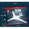 REOBRIX 33036 non  MÁY BAY NÉM BOM TU-160 bộ đồ chơi xếp lắp ráp ghép mô hình Creator TU-160 STRATEGIC BOMBER Sáng Tạo 1598 khối