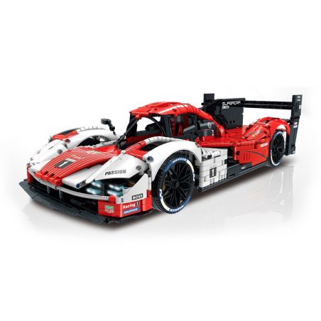 GULY 10615 non  XE ĐUA PORSCHE 963 tỷ lệ 1:8 bộ đồ chơi xếp lắp ráp ghép mô hình  PORSCHE 963 SPORTCAR Kỹ Thuật Công Nghệ Cao Mô Hình Phương Tiện 3460 khối