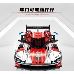 GULY 10615 non  XE ĐUA PORSCHE 963 tỷ lệ 1:8 bộ đồ chơi xếp lắp ráp ghép mô hình  PORSCHE 963 SPORTCAR Kỹ Thuật Công Nghệ Cao Mô Hình Phương Tiện 3460 khối